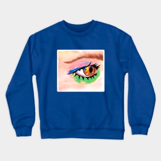 Bubblegum Sparkle Eye Crewneck Sweatshirt